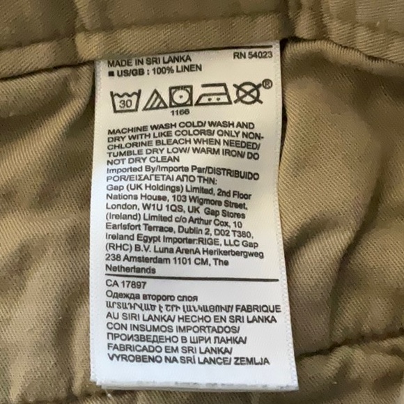 Men’s 100% Linen 7” shorts. Banana Republic. Waist size 28 - Picture 4 of 5